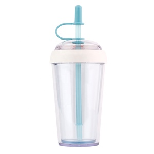 Tùy chỉnh không bị rò rỉ bằng chứng sippy cup với rơm <span class=keywords><strong>cap</strong></span> bong bóng cup BOBA cup chai nước bằng nhựa cho Kid người lớn ngoài trời cắm trại du lịch bên - Product Image 5