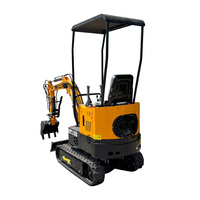 Nouvelle mini-pelle de 1 tonne avec pièces de rechange, petite machine de terrassement hydraulique, prix des pelles sur chenilles