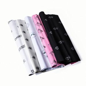 Black Luxury Branded Single Waterproof 17gsm Gold Foil Printed Personalized <b>Biodegradable</b> Wrapping <b>Paper</b> for Clothes Shoes Socks - Product Image 2