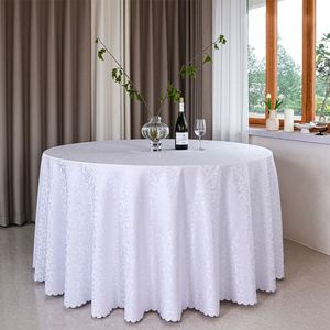 2024 WholesaleJacquard <b>Round</b> <b>Table</b> Cover Luxury <b>Tablecloth</b> White <b>Table</b> Cloth <b>for</b> Wedding - Product Image 6