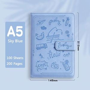 A5 Japanese and Korean Minimalist Cartoon Notebook, Diary, Notebook logo Creative - Product Image 6