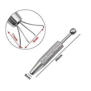 Pince de précision bleue en aluminium pour extraire les puces IC et les vis, idéale pour la réparation électronique et la manipulation de bijoux - Product Image 5