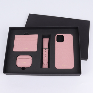 Nouvel ensemble de protection 4-en-1 de luxe en cuir véritable pour iPhone 17 Pro <span class=keywords><strong>XS</strong></span> <span class=keywords><strong>Max</strong></span>, coque antichoc et étui pour <span class=keywords><strong>AirPods</strong></span> - Product Image 3