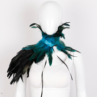 Châle léger en plumes fait main pour festivals, spectacles, déguisements et cosplay