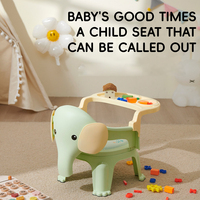 SUNNUO nouvellement conçu de haute qualité Portable multifonctionnel mignon éléphant peut sonner sûr et sécurisé bébé chaise de salle à manger Table