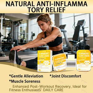 Tiras de Apoyo Antiinflamatorias con Cúrcuma y Jengibre Orgánicos para la Digestión y la Salud Articular - Product Image 5