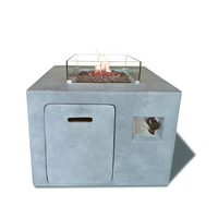 Chauffage de terrasse Cheminée extérieure à gaz Table de foyer de jardin