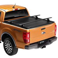 Couverture de Tonneau rigide à trois volets Ford Ranger de haute qualité pour F150 Maverick 4x4 lit de ramassage de camion en aluminium fonction de verrouillage étanche