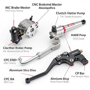 Servicio de Mecanizado CNC OEM para Piezas de Motocicleta Personalizadas, Componentes de Control de Freno y Embrague de Aluminio - Product Image 6