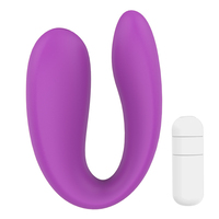 24/7 Support Großhandel Erwachsenen U-förmiger Tragbarer Vibrator für Paare - Erregendes Sexspielzeug für Frauen Rosa Liebes-Ei Frauen-Vibrator
