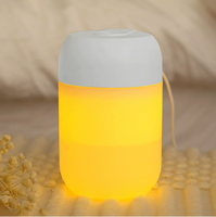 300ml H2O mignon petite lumière LED ultrasonique USB diffuseur d'arôme de bureau 2 Modes humidificateur d'air pour chambre voiture