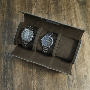 クラシックレザートラベルウォッチケース完璧なテクスチャオーガナイザー収納ディスプレイ時計ロールギフト - Product Image 2