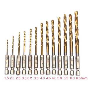 Emagi Titanium <b>Drill</b> <b>Bits</b> 1.5mm-6.5mm Spiral Bright Uncoated Masonry Drilling Electric Screwdriver Compatible - Product Image 5
