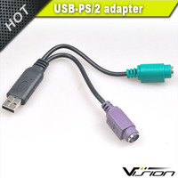 PS2-Stecker auf USB-Buchse Konverter adapter für neue Tastatur maus auf alten PC