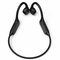Headphone Konduksi Tulang Nirkabel OEM Pabrik untuk Olahraga Renang 6.0, Headset Open Ear Tanpa Latensi, ENC, Tahan Air IP54
