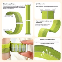 Bracelets en nylon respirant à effet plume pour Samsung Watch 8/9, 40 mm et 44 mm, bracelet sport en tissu élastique pour Samsung Watch 9