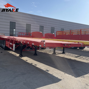 New Bright Hữu Ích Tốt Nhất Công Nghệ Sản Xuất 2/3 Trục Màu Trắng Và Màu Đỏ Nặng Phẳng Đầy Đủ Trailer - Product Image 4