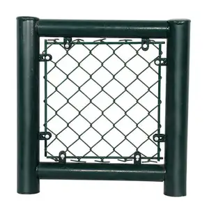 Mais recente Design Preço Razoável Chain Link Fence Custom 10 Gauge 6 Pé Galvanizado PVC Revestido Chain Link Fence