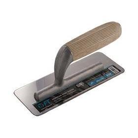 Truelle trapézoïdale en acier inoxydable pour béton. 80X240X100 maçonnerie de qualité L avec lames en bois/acier au carbone/caoutchouc - Product Image 1