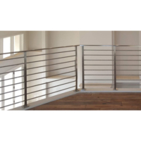Haute qualité extérieur intérieur rond carré tuyau poste balustrade mains courantes 316 acier inoxydable tige barre croix Tube garde-corps