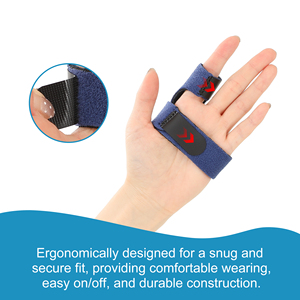 Penahan Splint jari medis, penyangga patah tulang tangan dan jari yang dapat disesuaikan, perangkat fiksasi jari telapak tangan - Product Image 4