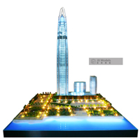 El último modelo de edificio de oficinas profesional moderno hecho a medida para vitrinas inmobiliarias de planificación urbana para aplicaciones de apartamentos