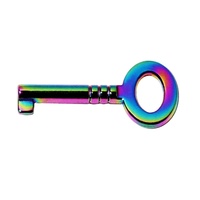Breloques de bijoux personnalisées avec logo, plaquées arc-en-ciel, pour collier, pendentif en chaîne gravé, étiquettes pour cadeau