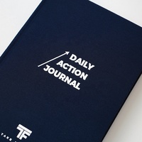 Diario de acción diaria Cuaderno Diseño personalizable A5 Cubierta de lino de tela de tapa dura para registros de horarios