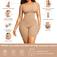 HEXIN Combinaison moulante noire sans couture sans couture lève-fesses Contrôle de la lumière quotidienne Combinaison moulante grande taille