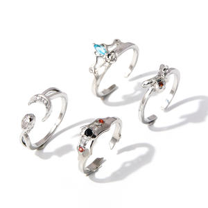 แหวนคอสเพลย์ตัวการ์ตูนสำหรับสุนัขแหวนโลหะอัลลอยปรับได้ของขวัญ - Product Image 2