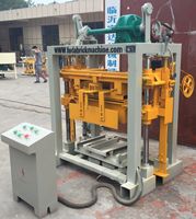 Machine manuelle de fabrication de blocs de béton emboîtables QT40-2