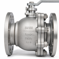 Vanne à boisseau sphérique manuelle robuste DN100 4 pouces en acier inoxydable à passage plein à brides pour la conduite d'eau, d'huile et de gaz