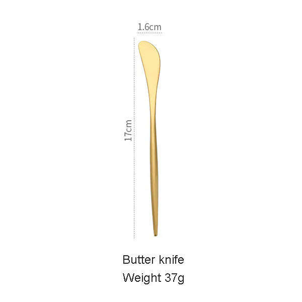 Gold butter knife