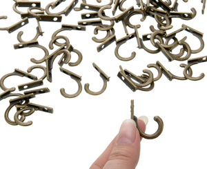 Zinc Alloy Towel <strong>Hooks</strong> Retro Wall Mounted <strong>Coat</strong> Rack <strong>Hooks</strong> Small <strong>Single</strong> Robe <strong>Hook</strong> for Hanging - Product Image 4