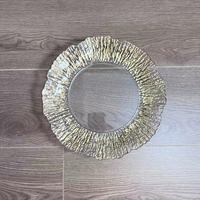 Assiette de présentation en plastique transparent pour mariage, hôtel, fête, décoration artisanale, peinture par pulvérisation, pour le commerce extérieur