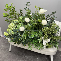 2025 populaire extérieur forêt mariage fleur chemin décoration fleur verte coureur fleurs artificielles et plantes pour mariage