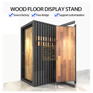 Estante de exhibición de madera giratorio de gran oferta para exposiciones de tiendas y cabinas de exposición de luz para uso en estanterías de tiendas - Product Image 4