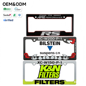Cadre de plaque d'immatriculation personnalisé Performance & Bilstein - Design Racing Heritage pour les passionnés de voitures - Product Image 1
