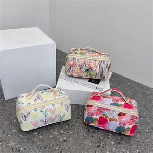 Bolsa de cosméticos de mano de moda, bolso de almacenamiento de cosméticos de gran capacidad, bolsa de lavado conveniente, bolsa de cosméticos para mujer con estampado - Product Image 3