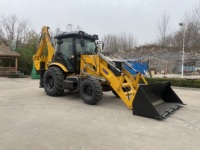 Dijual bucket traktor Mini Tiongkok buket Backhoe kompak ujung depan 4x4 Backhoe