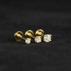 <span class=keywords><strong>Orecchini</strong></span> a lobo piatti in <span class=keywords><strong>argento</strong></span> sterling S925 con moissanite, da 2 mm a 7 mm, set completo con certificato e scheda nera - Product Image 6