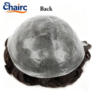 Parrucchino da <span class=keywords><strong>Uomo</strong></span> con Base Sottile 0.06-0.08mm, 100% <span class=keywords><strong>Capelli</strong></span> Umani, Resistente e Durevole per Uso a Lungo Termine - Product Image 2