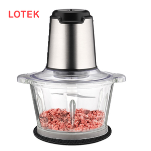<span class=keywords><strong>LOTEK</strong></span> Multifunktionaler Elektrischer Haushalts-Zerkleinerer Fleischwolf 2 Geschwindigkeitsstufen 2L Kapazität Kunststoffgehäuse - Product Image 1