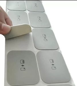 Autocollant personnalisé en sérigraphie sur PET/PC, découpé sur mesure, pour panneau avant de chargeur sans fil, étiquette autocollante - Product Image 4