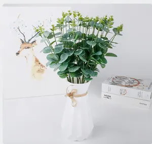 Großhandel Kunststoff Geld Blatt Blumen arrangement grüne Pflanze Home Hotel künstliche Pflanzen Hochzeit Home Dekoration grün