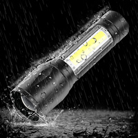 Portable COB + XPE USB Rechargeable LED Torche Mini 3 Modes D'éclairage Lampe De Poche pour Camping En Plein Air Mini Lampe De Poche Led