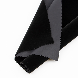 Dệt kim màu đen đàn vải chất liệu nhung cho váy vải - Product Image 6