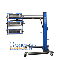 Nueva lámpara de calefacción infrarroja halógena de onda corta de temperatura ajustable OEM de estilo industrial Gonengo 3000W