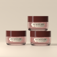 Pot cosmétique vide épaissi en gros de 30g, pot de crème pour le visage de 60g en PET transparent avec couvercle à vis pour soins de la peau
