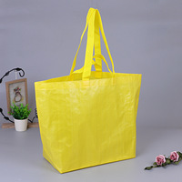 Sac fourre-tout en PP tissé imprimé en couleur personnalisé, sac de shopping réutilisable respectueux de l'environnement avec logo personnalisé